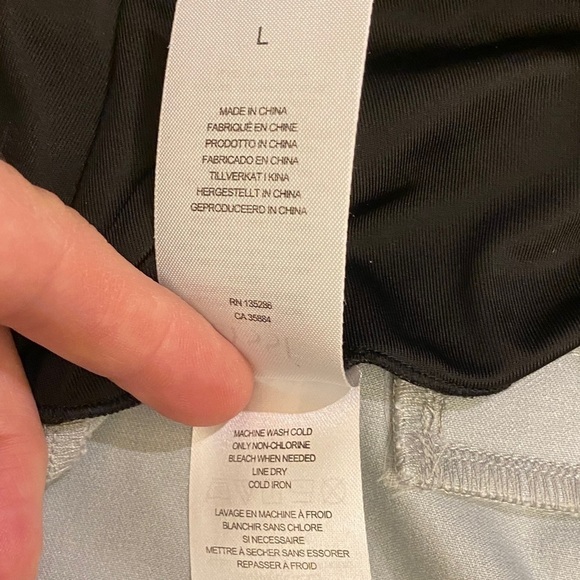 Lysse’ Size Large Florist Wide Leg Crop In Morning Dew Light Green Stretch Pants - Picture 8 of 11